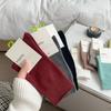 Simple Colored Women Socks Casual Breathable Ladies Korean Socks Plain Soft Daily Female Crew Socks Trendy Solid Color 2026 New