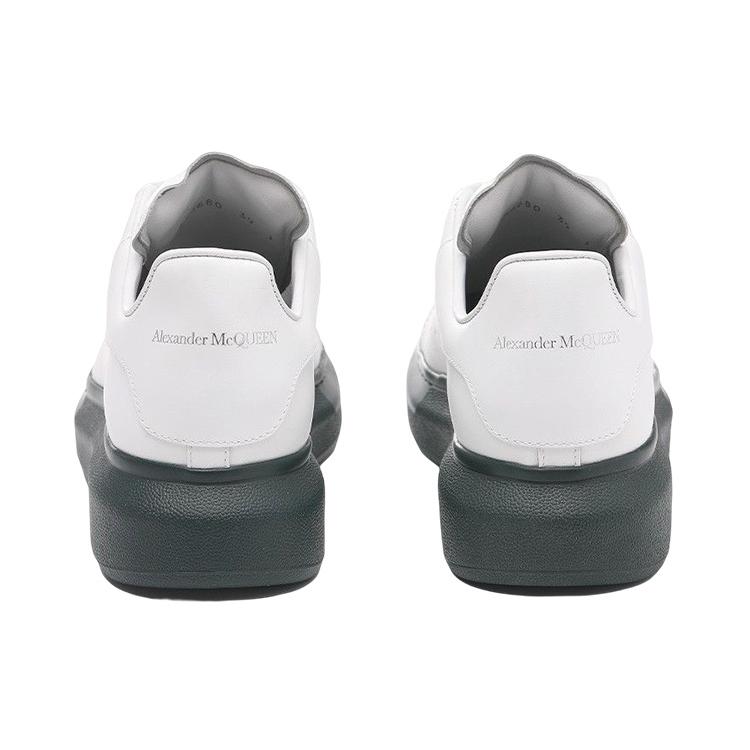 New Alexander McQueen Oversized Sneaker White Green Sole 553680WHTQ49448