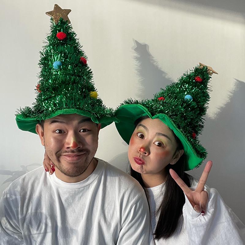 Christmas Hair Clip Christmas Tree Hat Santa Claus Cosplay Headband Xmas Hairband Festival Photograph Props Hair Accessories
