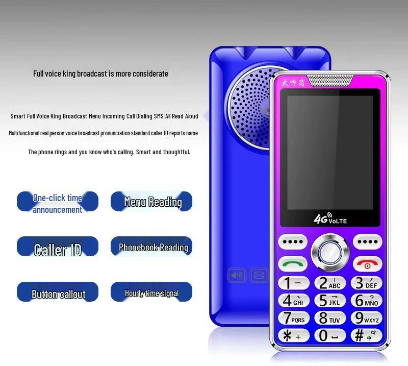5G Senior Phone with Crystal Buttons - Loud, Large Screen Mobile for Seniors
