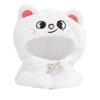 Soft Plush Dog Hooded Cloak For Kids Role Play Costume Accessory Thick PP Cotton Fill Doll Keychain Head Cover