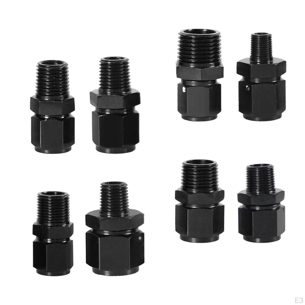 Aluminum Anodized Swivel Adapter Fitting Female to male Oil Line Pipe Connector Replacement