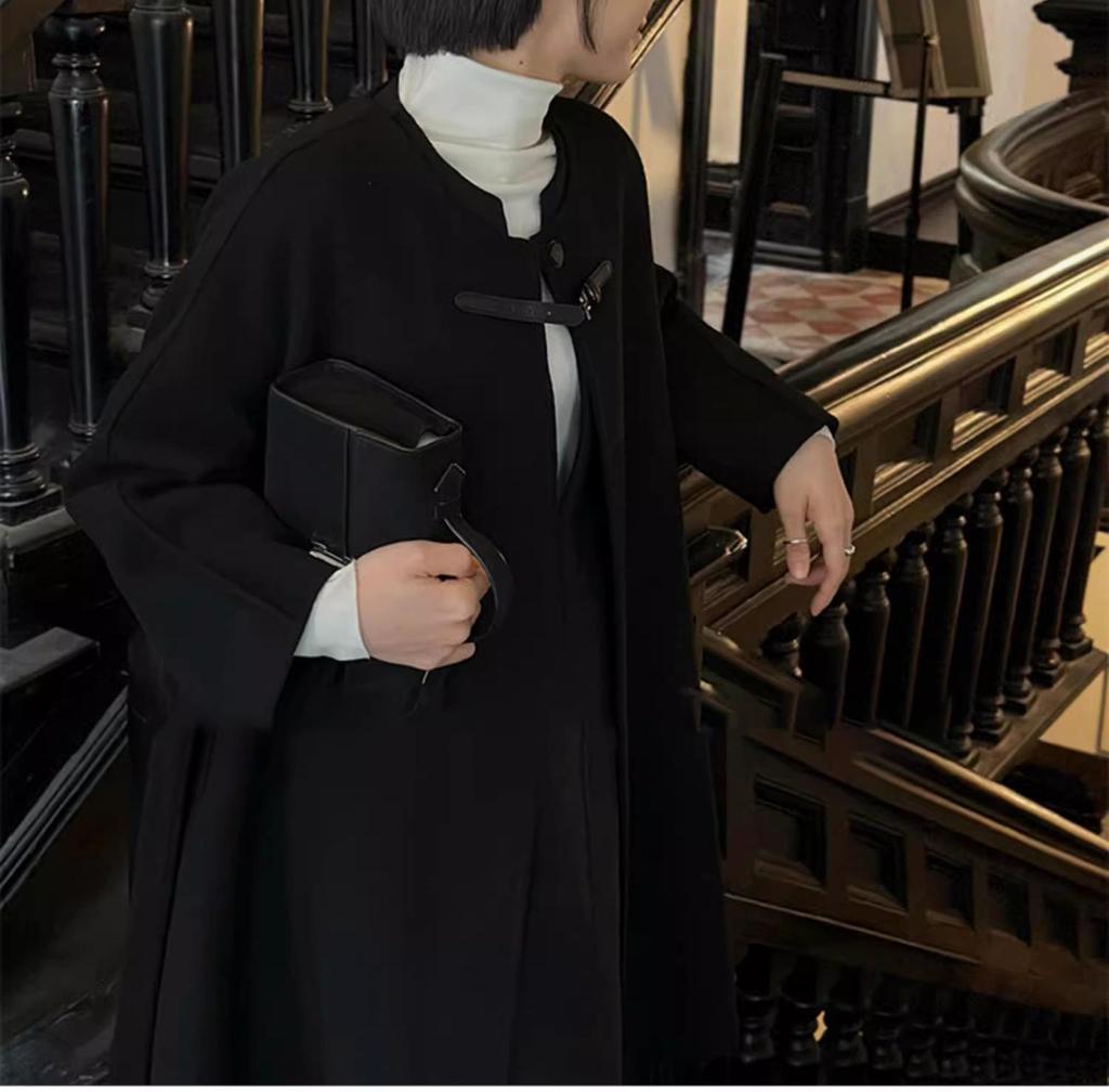 Autumn/Winter V-Neck Wool Vest Dress - Stylish Slimming Design