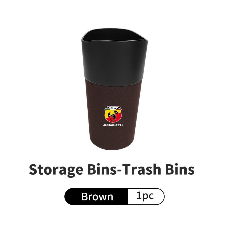 Car Water Cup Phone Beverage Holder Trash Can Storage Bucket For Abarth Fiat Grande Punto Tipo Stilo Ducato Palio 500x