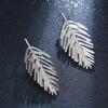 Oversize Leaves Earrings for Women Bijoux Bohemian Fashion Stud Earring Statement Jewelry Party