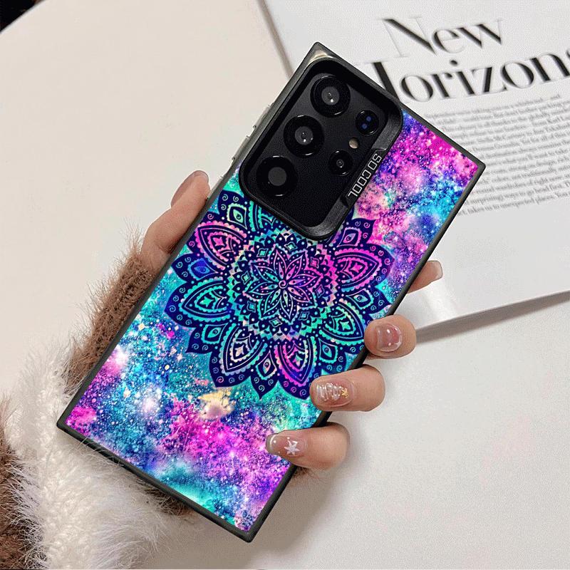 Mandala Sunflower Dreamy Style Shockproof Phone Case for Samsung Galaxy S26 Edge S25 Ultra S24 FE S23 Plus S21 Cover Anti Fall F