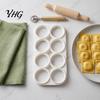 Professional Wonton Press Ravioli Maker Mold, 8-Cavity Dumpling with Zigzag Edge, PLA Food-Safe Manual Pasta Making Mold Kitchen Tool for Pie,
