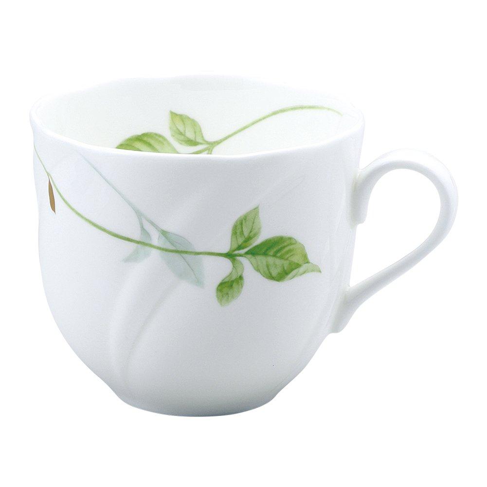 

NARUMI Cup and Saucer, Lemon Balm Green, 270cc, Morning, Made in Japan, 8365-2476