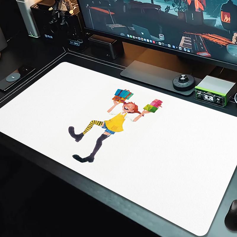 Pippi Longstocking Mouse Pad Large Gaming Table Cushion Non-slip Laptop Tablet Big Mousepad XXL Mat Mini PC Playmat With Lock edge_xia
