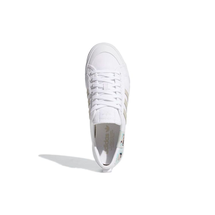 Adidas Originals Nizza Comfortable Wrap Non-Slip Lightweight Low-Top Skate Shoes Unisex Skate Shoes Cloud-White GZ8657