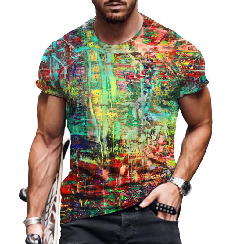 

Нові літні футболки великого розміру для чоловіків, вільний одяг, супер круті модні 3D-топи з короткими рукавами 6XL