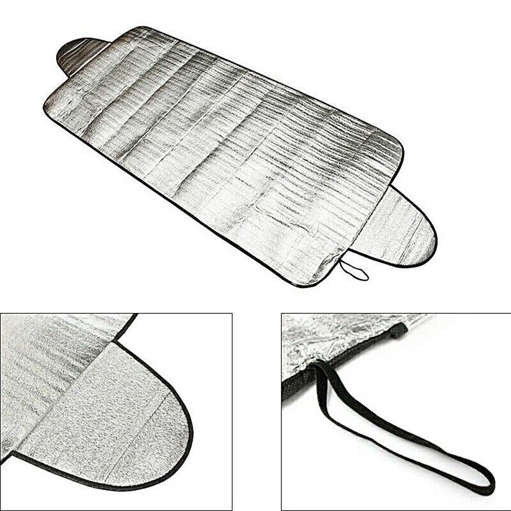 Car Windscreen Frost Cover with 4 Layers Material for Ice Snow Shield and Windproof Front Window Protection in Winter and Summer