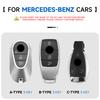 Genuine Leather Car Key Case Cover Key Bag For  Mercedes Benz A C E S G Class GLC CLE CLA GLB GLK GLS Protect Set Accessories