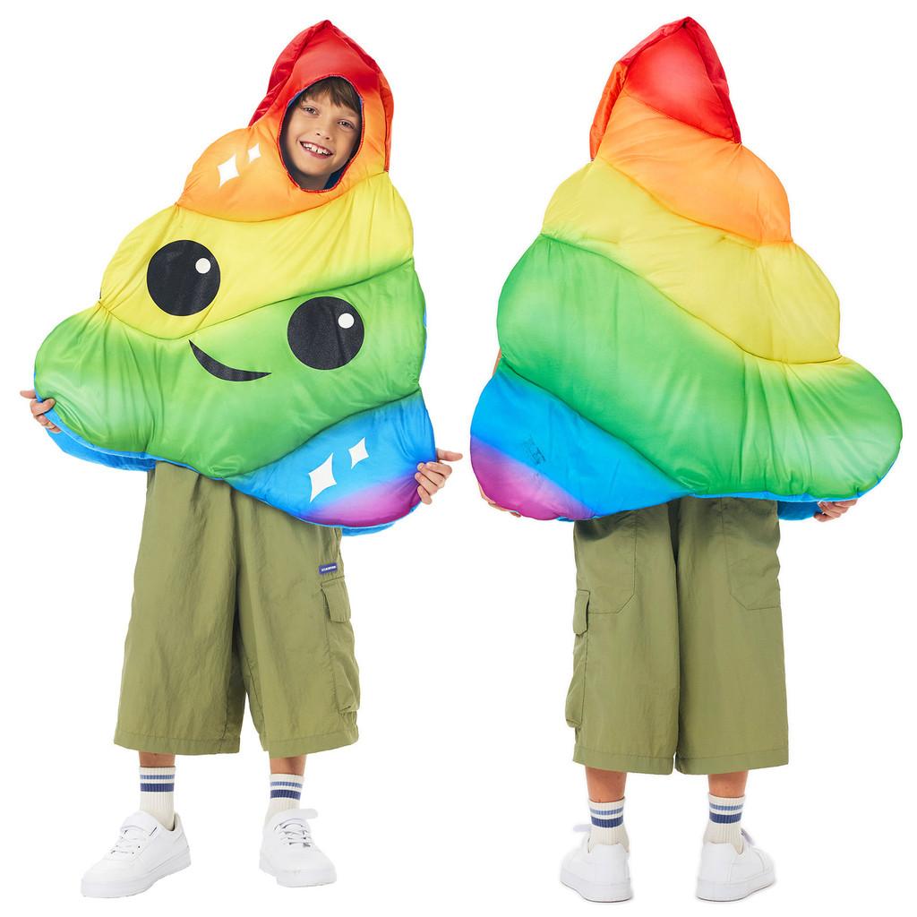 Halloween Kids Costume With Colorful Poop Design For School Events And Festive Parties