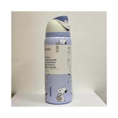 (24oz) Owala Snoopy Water Bottle Exclusive Tumbler 24/32oz Gift In Box Blue L Less