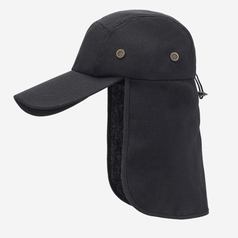 Traveling Sun Protections Hat Fishing Hat with Neck Flap Outdoor Hiking Hat Adjustable Baseball Caps for Women Men