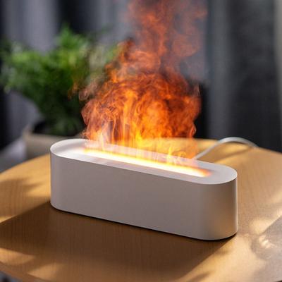 7 Flame Colors Flame Diffuser Humidifier Auto Shut Off 150ml Aromatherapy Diffuser for Home Office DQ709