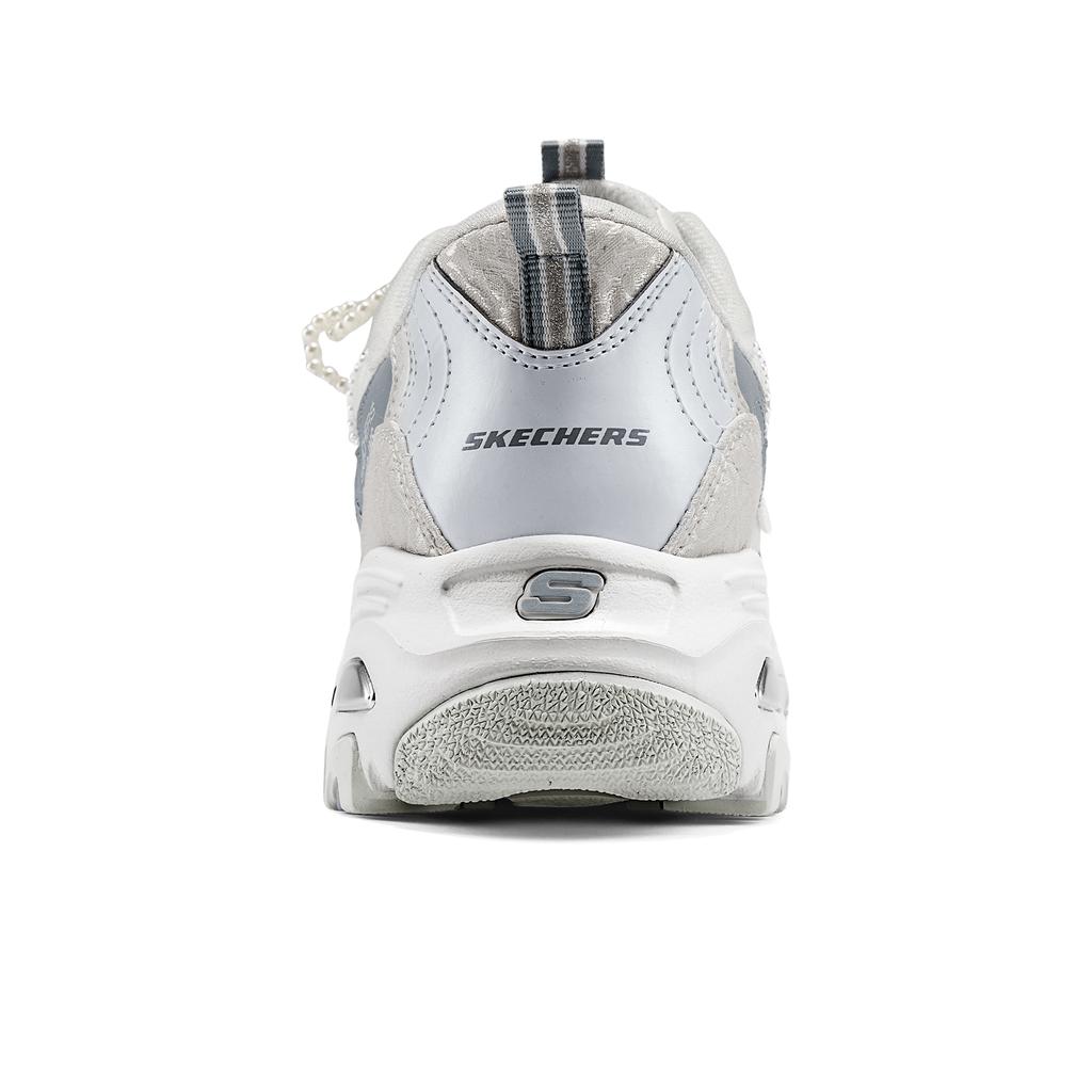 Skechers DLites Zapatillas de Moda Sencillas de Caña Baja Estilo Papá para Mujer Grises 150559-GRY