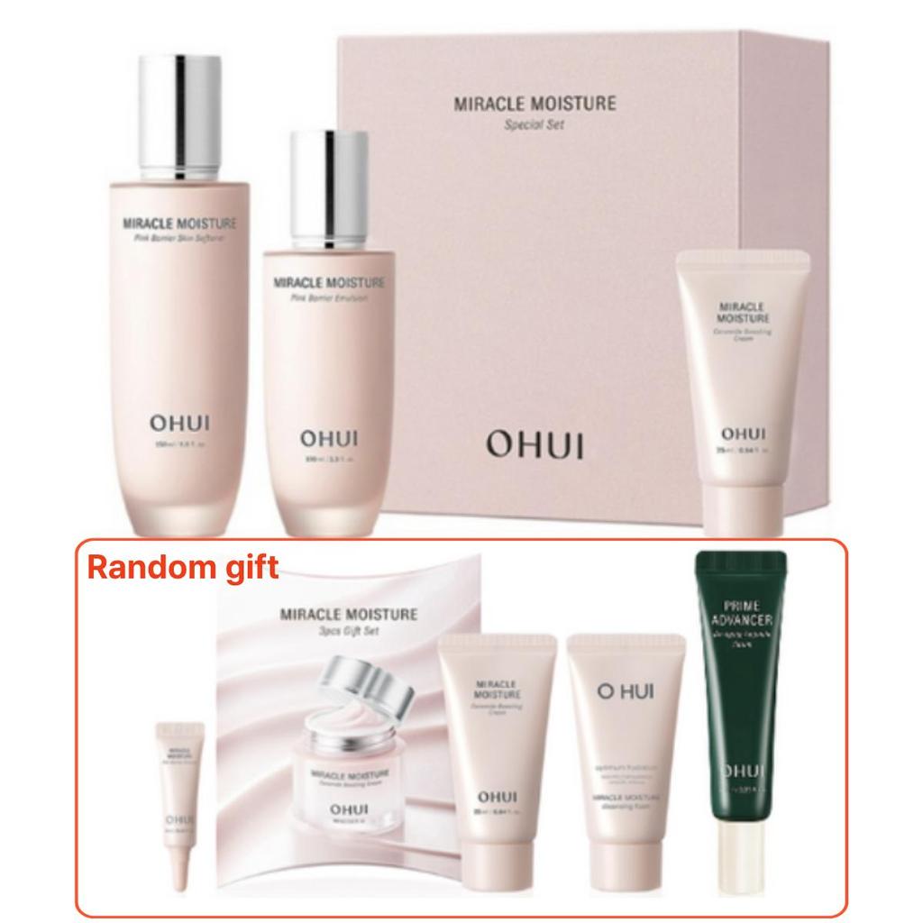 [Ohui] Miracle Moisture Special Set (Skin 150ml + Emulsion 100ml + Cream 25ml +Random Gift)