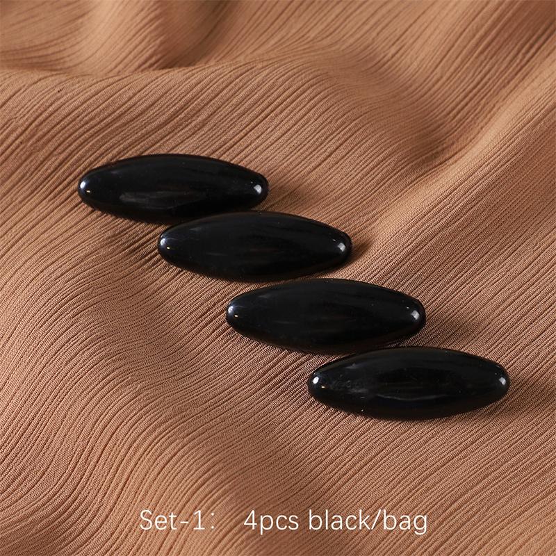 8Pcs/set High Quality Solid Color Plastic Brooch Needle Muslim Scarf Accessory Islamic Turban Safety Pins Elegantly Hijab Brooch