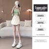 2025 Trendy High Waist White Denim A-line Bodycon Mini Skirt for Women