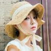 Sun Hat Children Summer Lace-up Straw Hat Chic Small Fresh Hand-woven Summer Beach Hat