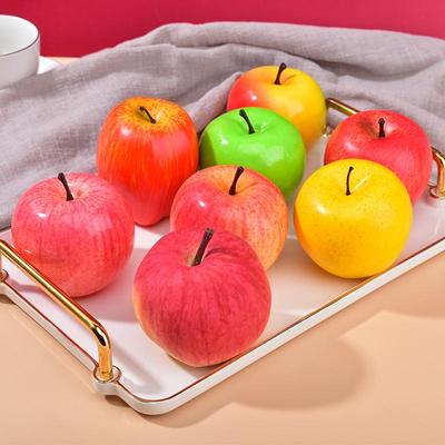 Red Delicious Artificial Apple Ornament for Decorations
