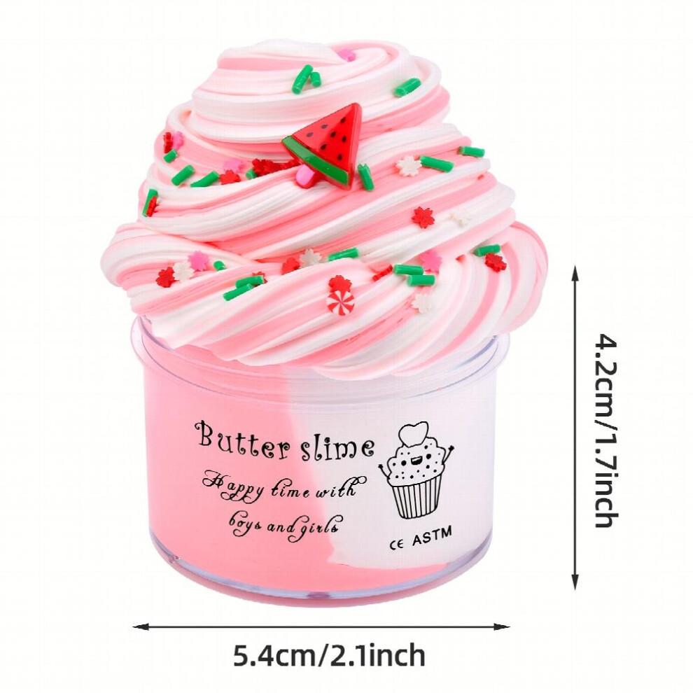 2pcs Cotton Mud Set 1pc And Slime 1pc Pink And Slime