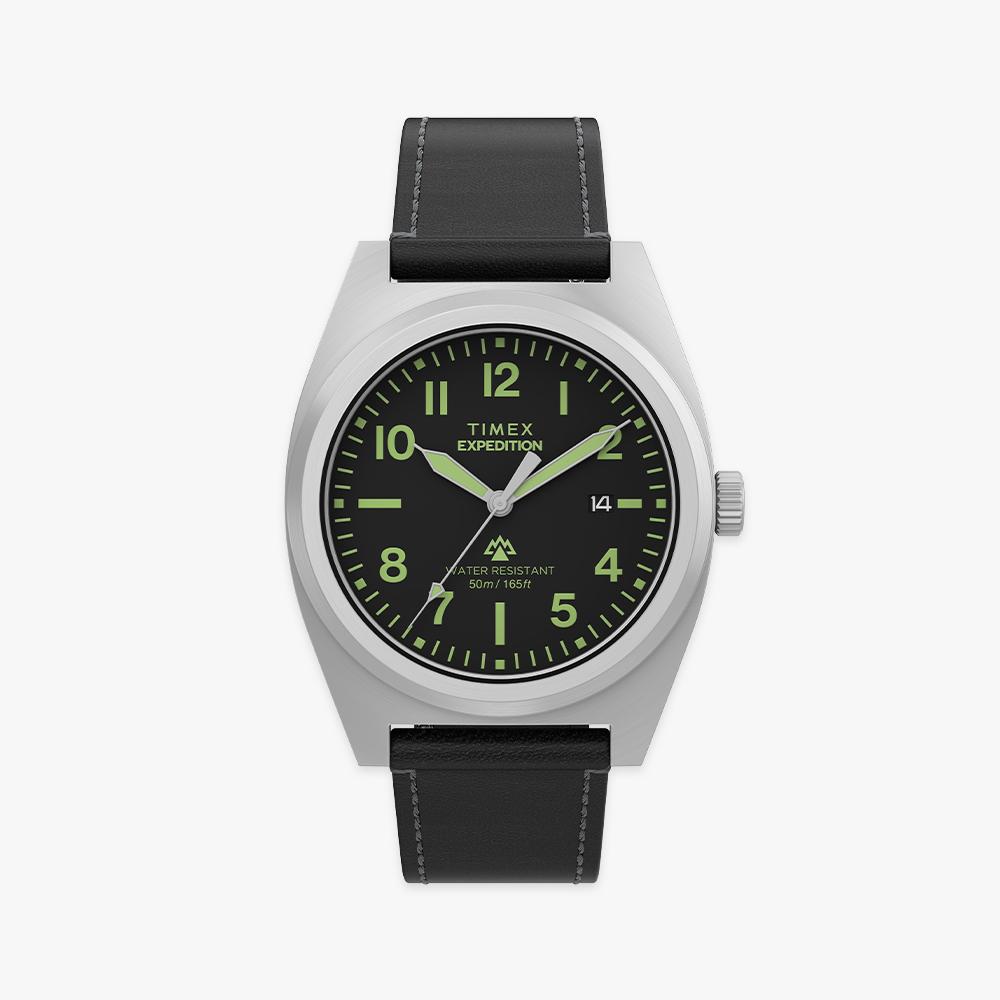 [Timex] Часы Expedition Capstone Черный Кожаный Ремешок 39 мм TW2Y30700