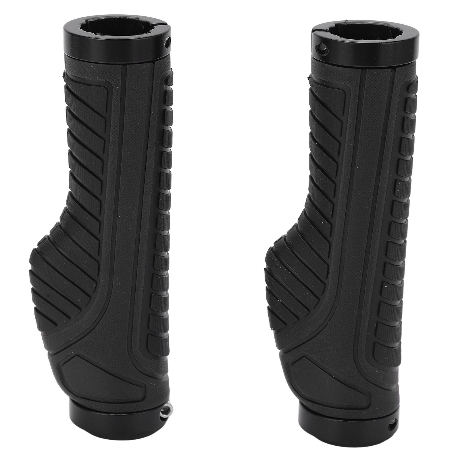 

1 Pair Anti Slip Bike Handle Grip Rubber Bicycle Handlebar Grips Cover for Road Mountain BikesBlack чорний