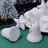 6Pcs/set Plastic Xmas Star Hanging Ornaments Round Christmas Balls Pendants  New Year