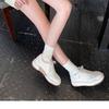 Inside and Outside Sheepskin Version~ Versatile and Delicate Leather Thick-soled Heightening Little White Shoes Women's 2025 Autumn Versatile Casual