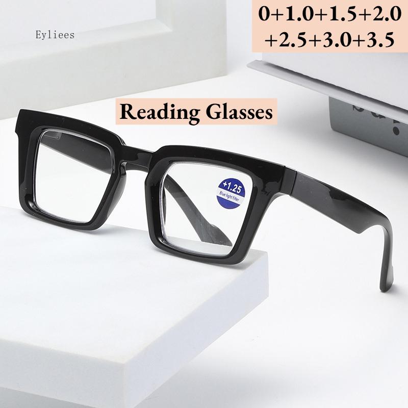 Women Fashion Style Reading Glasses Men Retro Anti Blue Light Compupter Glasses New HD Large Frame Far Sighted Eyewear Diopter