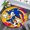 Sonic the Hedgehog2,Round Area Rug,Carpet Rug for Living Room Bedroom Sofa Playroom Decor,Non-slip Floor Mat