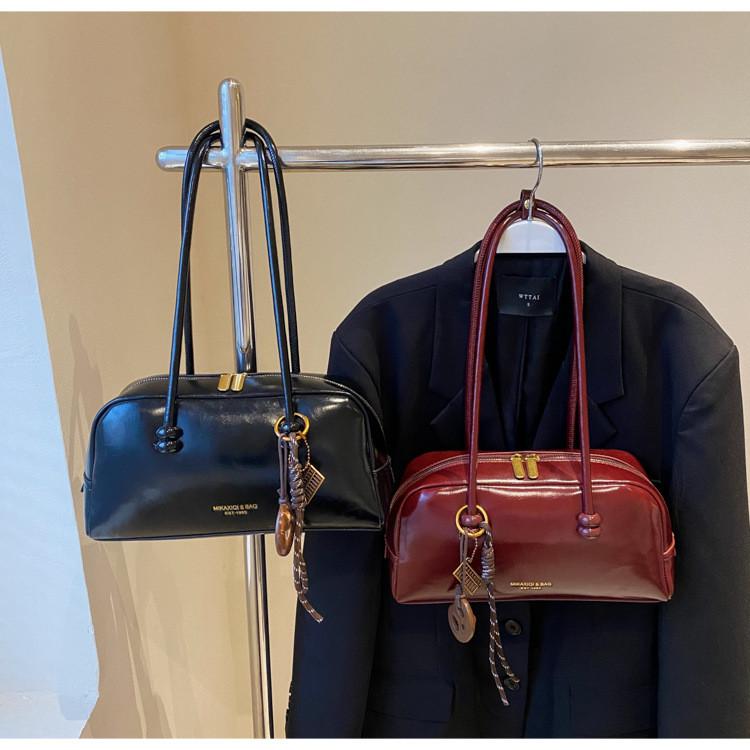 IELGY High-End Texture Retro Tote Bag Women Autumn Winter Casual All-Match One-Shoulder Large-Capa
