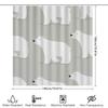 White Polar Bear Print Shower Curtain Waterproof Bath Mat Rug Decoration Home Decor Bathroom Accessories Set Multicolor 180X240C