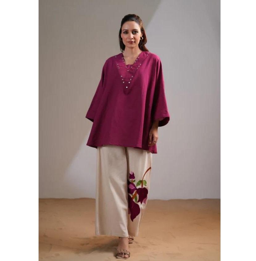 Indian Designer Party Wear Top Tunic Cord Set Women Bollywood Cotton Ethnic Wear Kurti