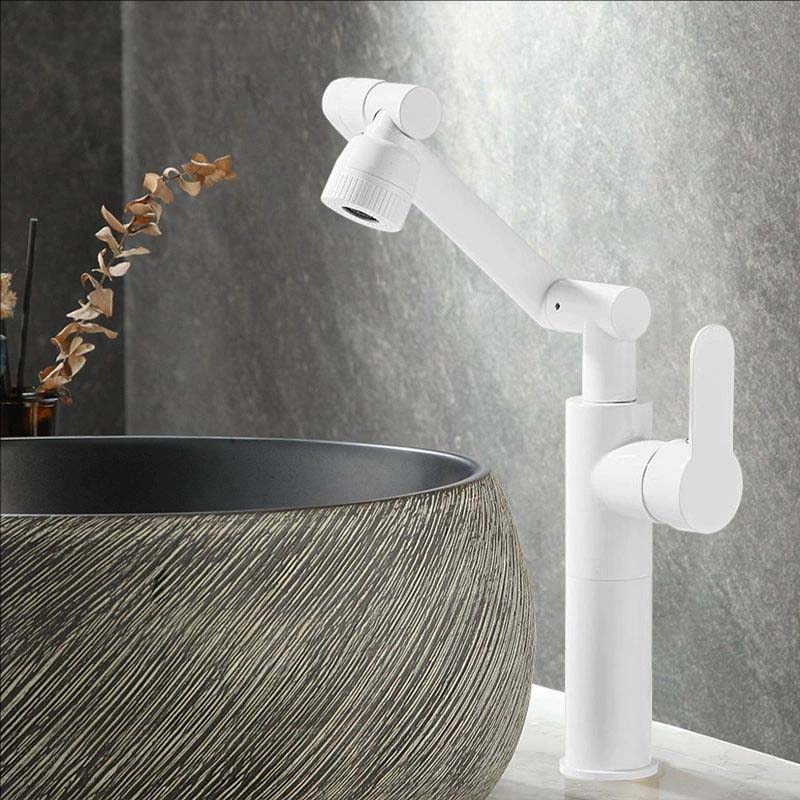 Robinet de lavabo de salle de bain en laiton antique Mélangeurs de cuisine universels Robinets Chaud Froid Ménager Modes doubles Rotatif Bidet Bras robotique