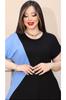 Women's Big Size Blouse Plus Size Triangle Slit Blouse