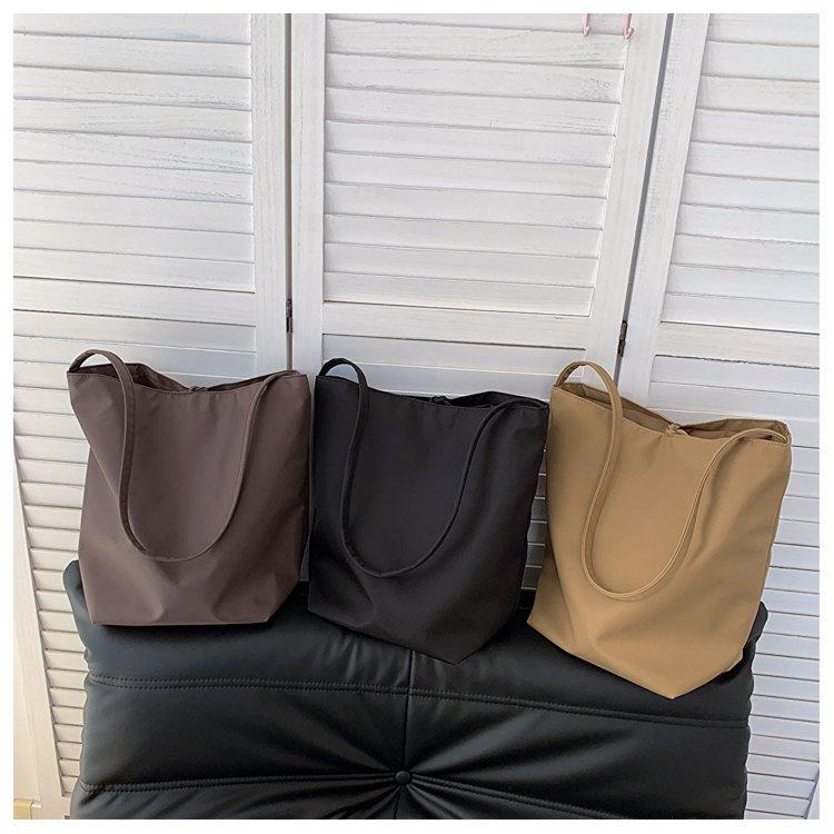 Nylon Bucket Bag Large Capacity Tote Bag One Shoulder Handbag