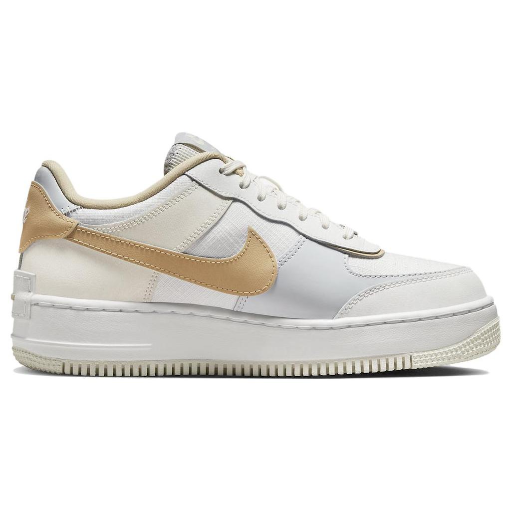 New Nike Air Force 1 Low Shadow Sail Tan Women's DV7449-100