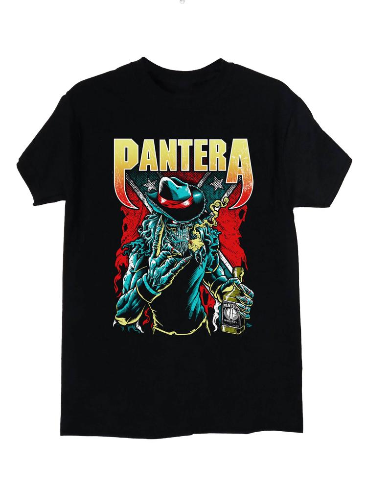 Pantera Cowboy Skull Black T-Shirt XL