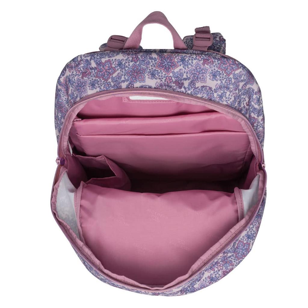 Beckmann Norwegian Backpack SPORT Junior Pink Quilt Kids Rucksack Scandinavian Ergonomic Lightweight Rain Cover Included [BECKMANN] Women's