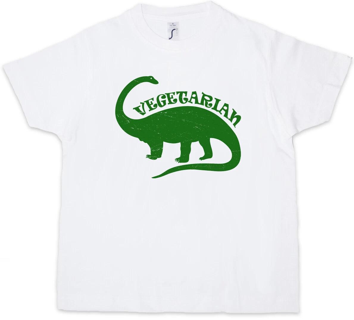 VEGETARIAN DINOSAUR Kids Boys kids boys T-Shirt Vegetarian Brontosaurus Bronto Vegan 140