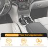 2xGloss Black Gear Shifter Cup Holder Cover Trim for Jeep Grand Cherokee 2016-21