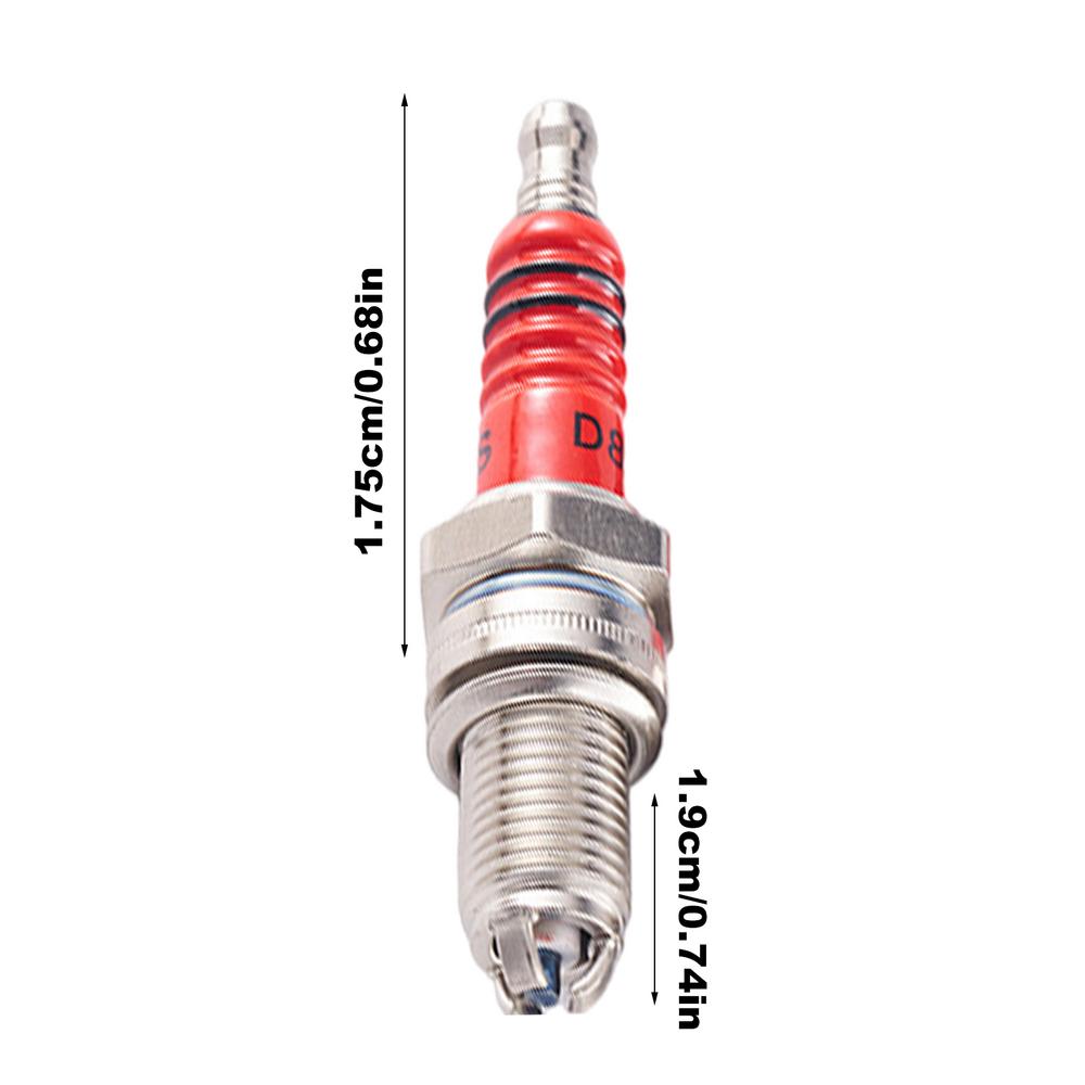 Motorcycle Spark Plug 1/3 Electrodes A7TC D8TC For GY6 CG 50 70 110 125 150CC Motorcycle ATV Scooter Dirt Bike Go Kart