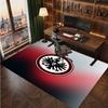 Eintracht Frankfurt Football Print Crystal Velvet Rug, Comfortable Water Absorbent Non Slip Indoor Floor Carpet