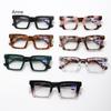 New Fashionable Large Frame Reading Glasses with Spring Legs Multi-colour Anti-blue Light Presbyopia Glasses for Men and Women