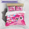 3pcs My Little Pony2 Cover Set - Personalized Name, HD Printed Bedding with 1 Cover and 2 Pillowcases - Perfect for Home Decor, Easy Care