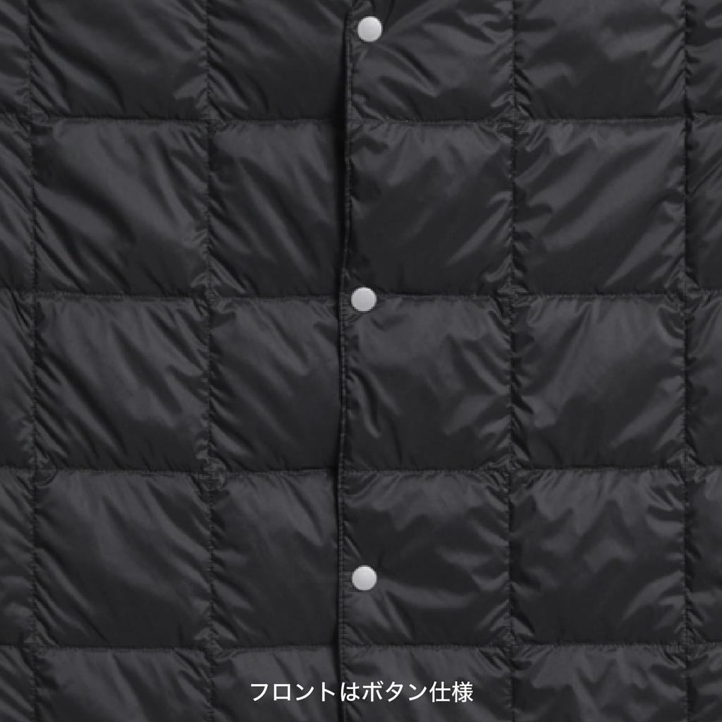 Taion Button Inner Down XL Men's V-Neck Vest, D.OLIVE,